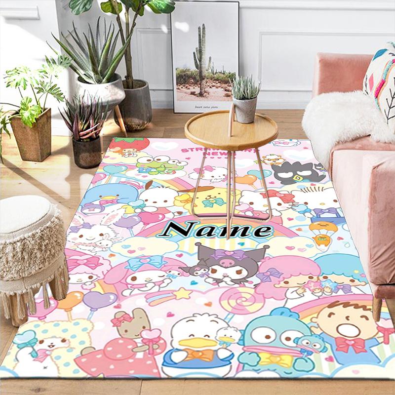 Custom 1Pc Kawaii Gothic Kitty Rug Office Carpet Indoor Outdoor Entrance Doormat Nonslip Soft And Comfortable Living Room D2915282