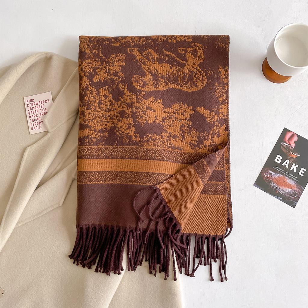 Women Winter Warm Cashmere Scarf Luxury  High Quality Pashmina Shawl Wrap Bufanda Hijab Travel Stoles Echarpe Blanket