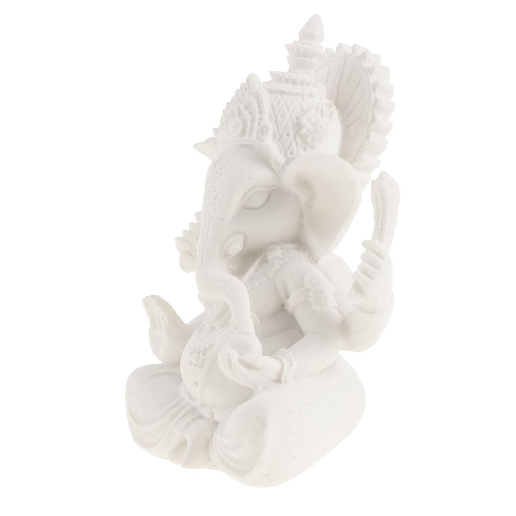 Sculpture Elephant Statue Blessing Resin Ganesh Figurine Decoration