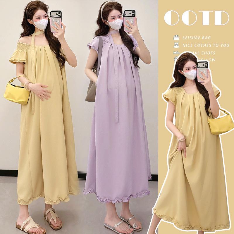 2026 Spring/Summer Chic Loose Maternity Dress - Age-Reducing & Fashionable M
