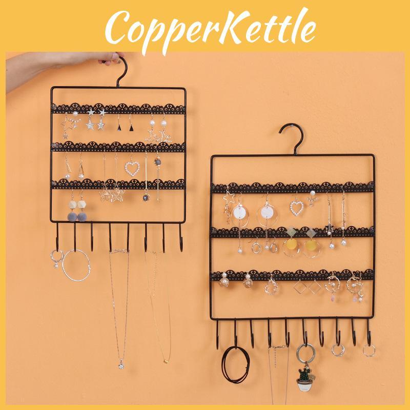 European Style Iron Art Jewelry Organizer Stand With 4 Tiers For Makeup And Jewelry Storage