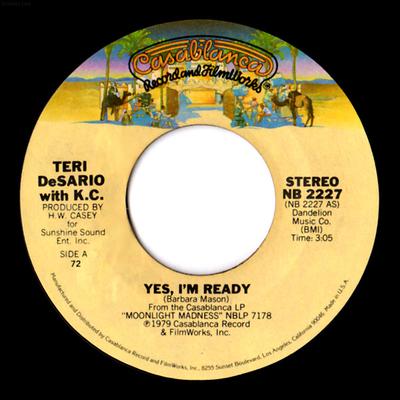 7inch Record TERI DESARIO, KC - Yes, I'm Ready NB2227 Casablanca 1979 US Soul/Funk Used
