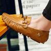 Fashion British Style Fashionable Red High-end Banquet Dress Shoes Men's Commuting Driving Work Loafer for Men's Anti Slip Shoes