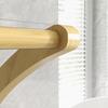 Bamboo Towel Rack 3 Bars With Storage Shelf For Bathroom And Laundry Natural Finish