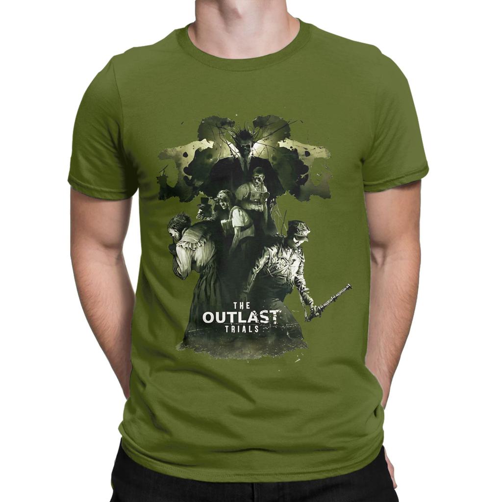 The Outlast Trials Artwork Unisex T Shirt Cool Tees Short Sleeve O Neck Tshirt 100 Cotton Gift Idea Clothing