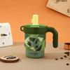 Water Cup Coffee Thermos Cup Stainless Steel Handle Mug Desktop Cup Large Capacity Thermos Cup