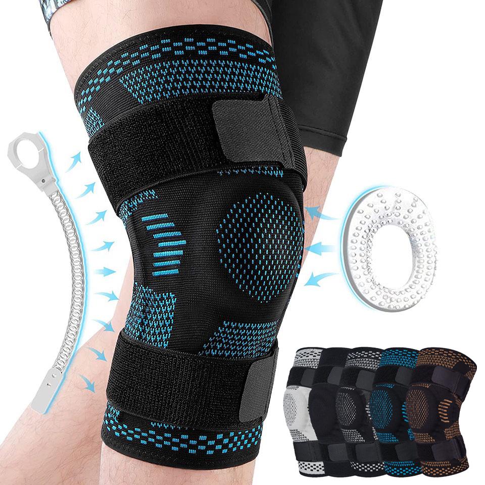 Knee Brace Support Compression Sleeve With Side Stabilizers And Patella Gel For Knee Pain Meniscus Tear Acl Mcl Injury Recovery