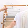 5-Tier Space-Saving Pants Hanger - Anti-Slip, Multi-Layer Closet Organizer for Wardrobe, Perfect for Pants and Scarves Clothes Hangers