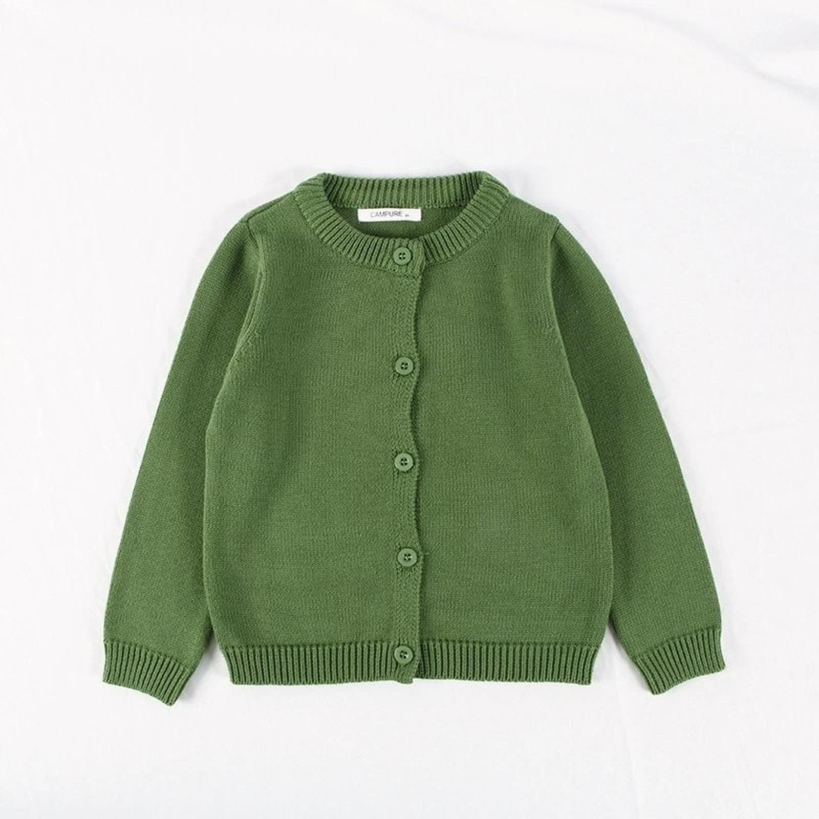 

Стильный повседневный кардиган для девочек 100 армия зеленый