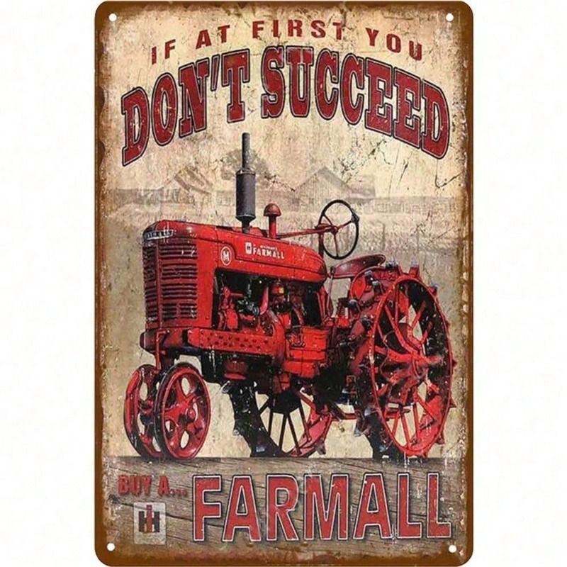 Vintage Metal Wall Sign Retro Garage Decor Waterproof