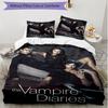 3pcs Duvet Cover Set (1*Duvet Cover + 2*Pillowcase, Without Core), The Vampire Diaries Print Soft All‑Season Bedding Set, Home Bedroom Decor Gift
