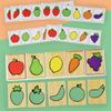 Montessori Wooden Fruit & Vegetable Recognition Puzzle Game for Early Childhood Education
