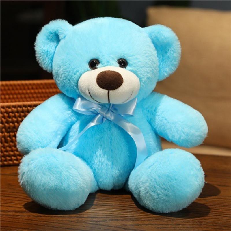 New Doll Ribbon Teddy Bear Doll Bow Tie Bear Plush Toy Children's Cloth Doll Doll
