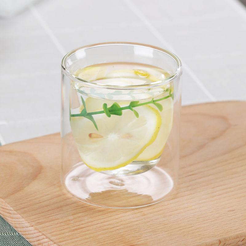 Colorful Egg Shape Double Wall Glass Cup Heat Resistant Tea Coffee Mug Drinkware
