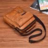 Herren Messenger Bag Leder Crossbody Schultertasche Klassische wasserdichte Aktentasche Satchel Reisetasche