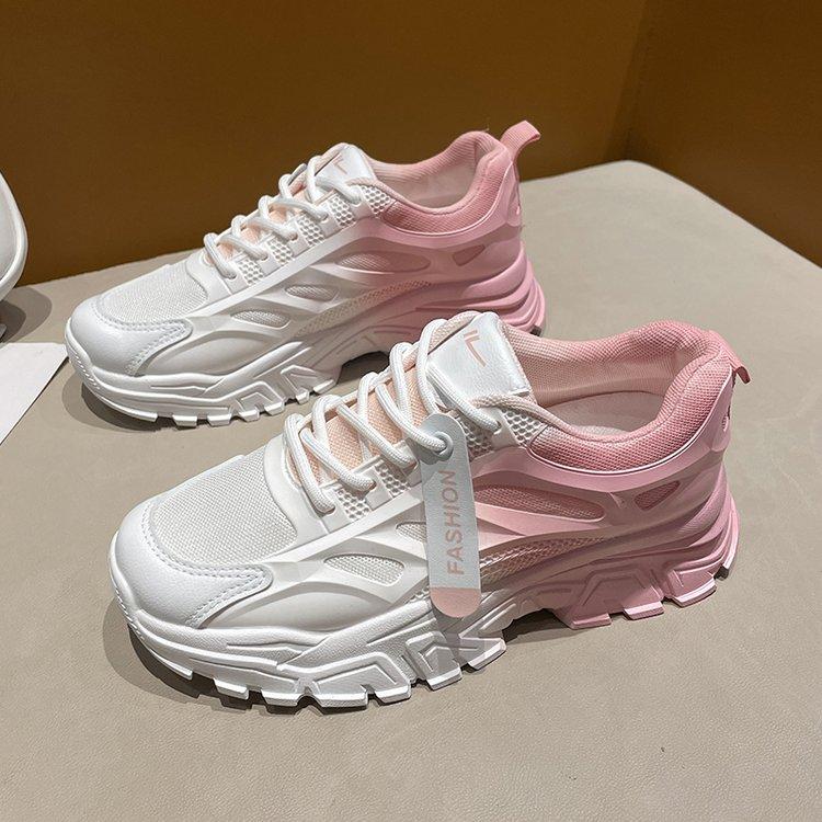 Fashion Sneakers Women Trends 2024 Summer New Platform Sneakers Thick Sole Casual Woman Shoes Mesh Breathable Vulcanize Designer Shoes