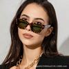 European and American square small frame rice nail sunglasses men's advanced sense ins trendy street sunglasses women's sunshade glasses