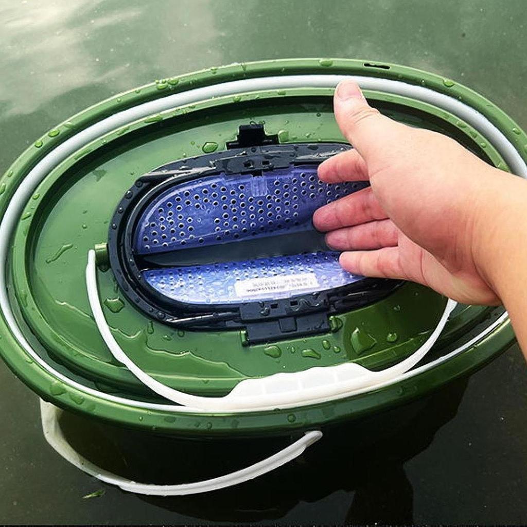 Ködereimer Doppelgriff Atmungsaktiv Großes Fassungsvermögen Feinmaschig Leicht Multifunktional Verdicken