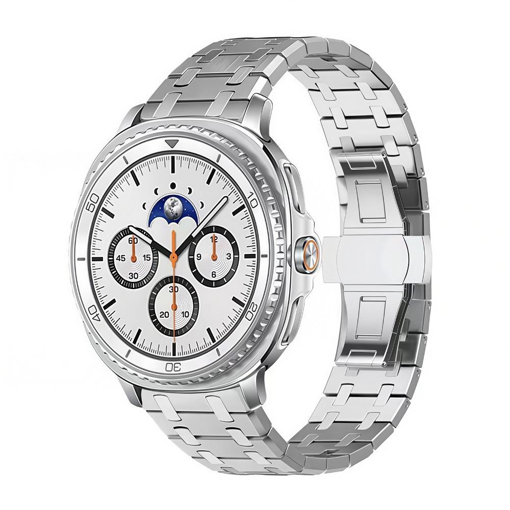 

Luxury Stainless Steel Watchband For Samsung Galaxy Watch 8/8 Classic 46mm 40 44mm Correa Bracelet Galaxy Watch Ultra 47mm Samsung watch8(40/44mm) серебряный