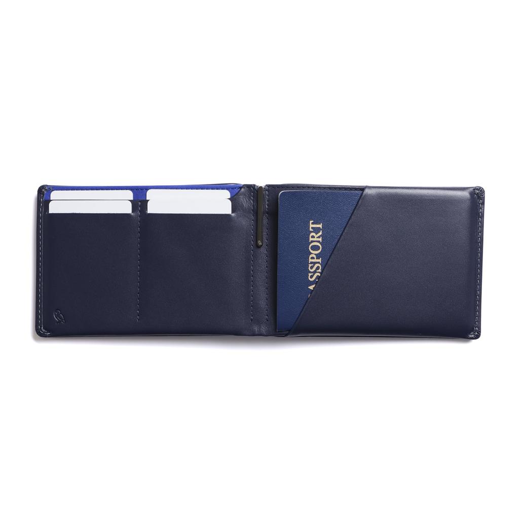 Bellroy Travel Travel Document Holder Navy Wallet, (Passport, Tickets, Cards, Pen) -