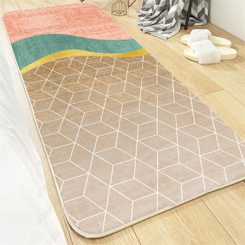 Cozy Bedroom Bedside Carpet: Cute Celebrity-Inspired Floor Mat for Living Room or Coffee Table
