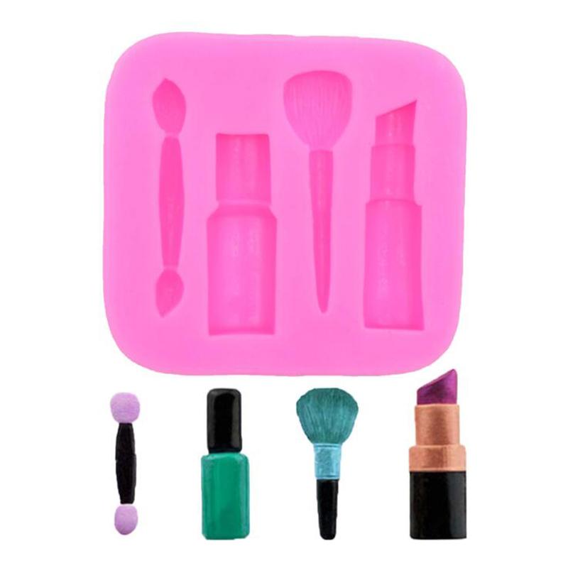 Makeup Tools Lipstick Nail Polish Chocolate Party Diy Silicone Mold Dessert Cake