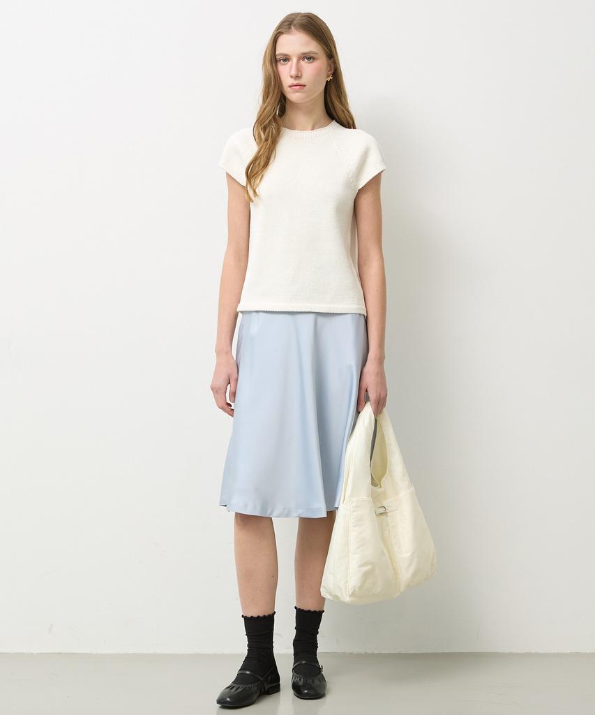 Nyuluki Feminine Short-Sleeved Knit_Ivory