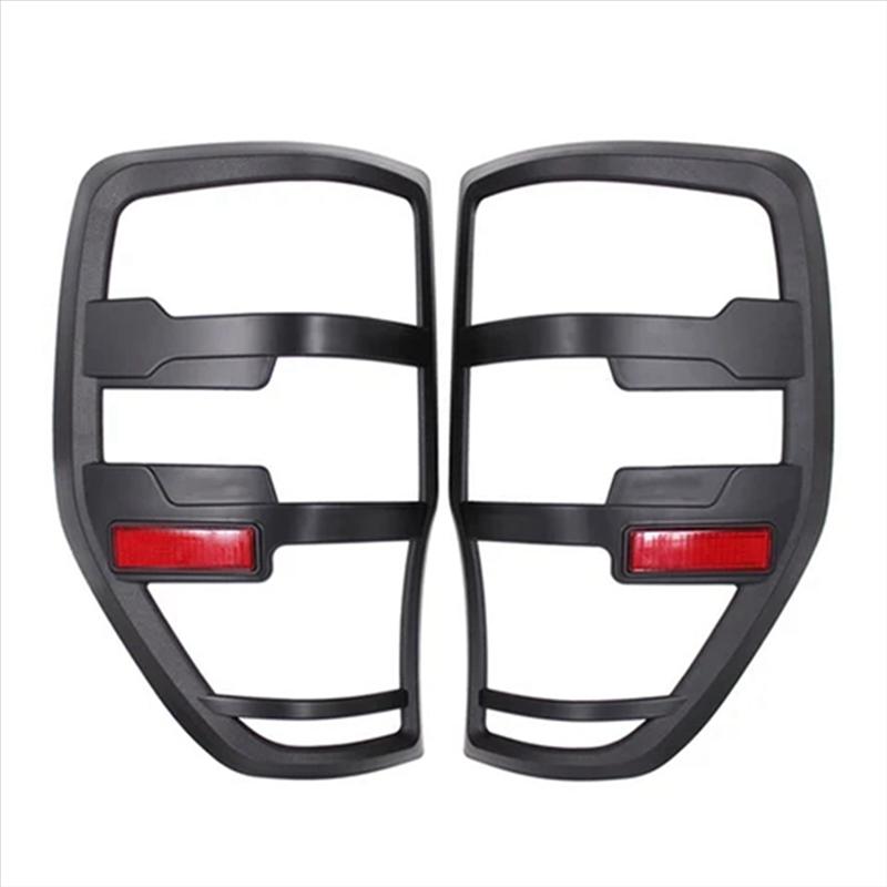 L10A Rear Lamp Hoods Tail Light Trim Car Tail Light Cover For Ford Ranger T6 T7 T8 XLT XS XL Wildtrak PX PX2 PX3 2012-
