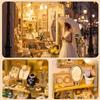 CRESYMME Dollhouse Miniature Kit, Wooden 3D Puzzle, DIY, Handmade, for Adults (Sweet Treasure Shop)
