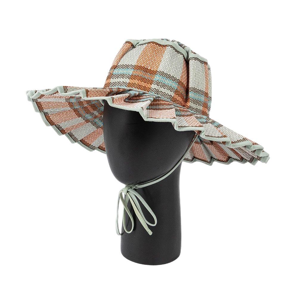 S/M/L/XL Spring Summer Casual Plaid Wide Brim Sun Hats for Women Men Outdoor Sunshade Hat Foldable Straw Hat  Sombrero Hombre