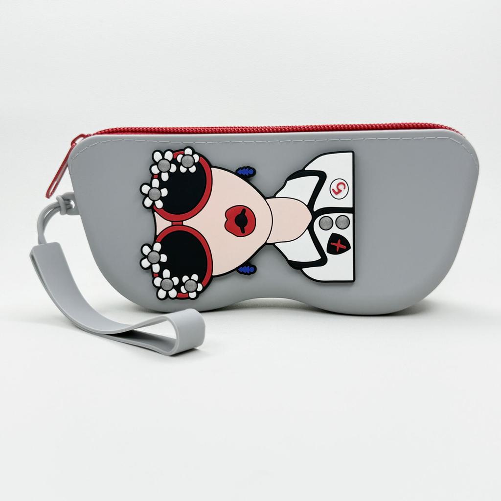 Chic Anti-Fall Silicone Sunglasses Case for Women - Portable & Hangable