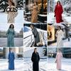 Cappotto Casual Lungo Donna Lana per Autunno Inverno, Soprabito Autunno Inverno con Maniche a Lanterna e Bavero a Tacca, Trench Doppiopetto con Tasche Abbigliamento
