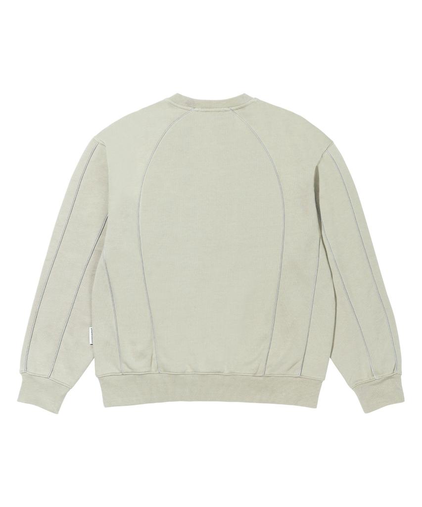 Loghideumatin Lm Blocking Reflective Piping Crew Neck (Beige)