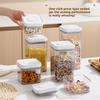 Kitchen Push-button Multi-grain Sealed Container for Food-grade Dried Fruits and Snacks Storage Plastic Storage Can