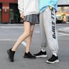 Thick-soled casual winter velvet thermal shoes lazy fly-woven mesh shoes sports hiking shoes