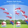 Toy Airplane, 3 Pack Airplane Launcher Toys 2 Flight Mode Glider Plane Outdoor Toys for Kids Ages 3 4 5 6 7 8 9 10 11 12 Year Old Boys & Girls