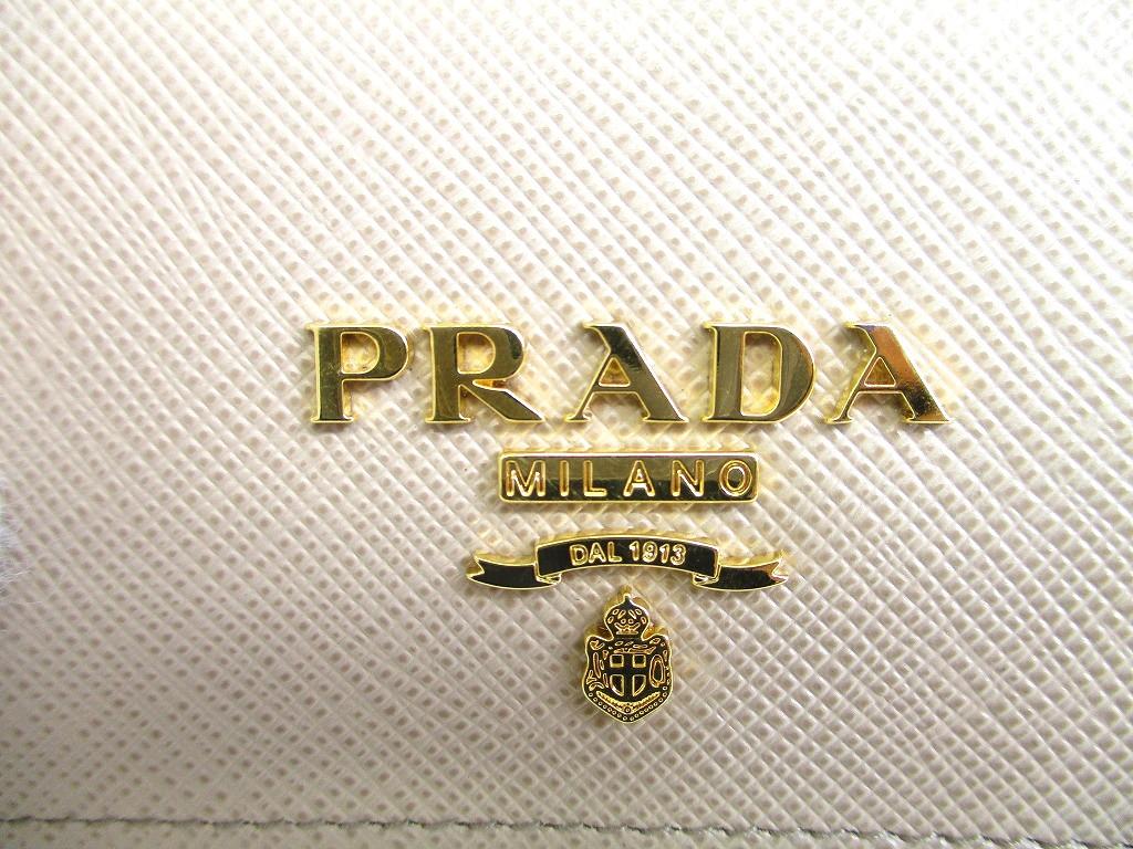 Authentic PRADA Sand Saffiano Leather Multicolor Trifold Wallet Compact Wallet #a876  Refurbished