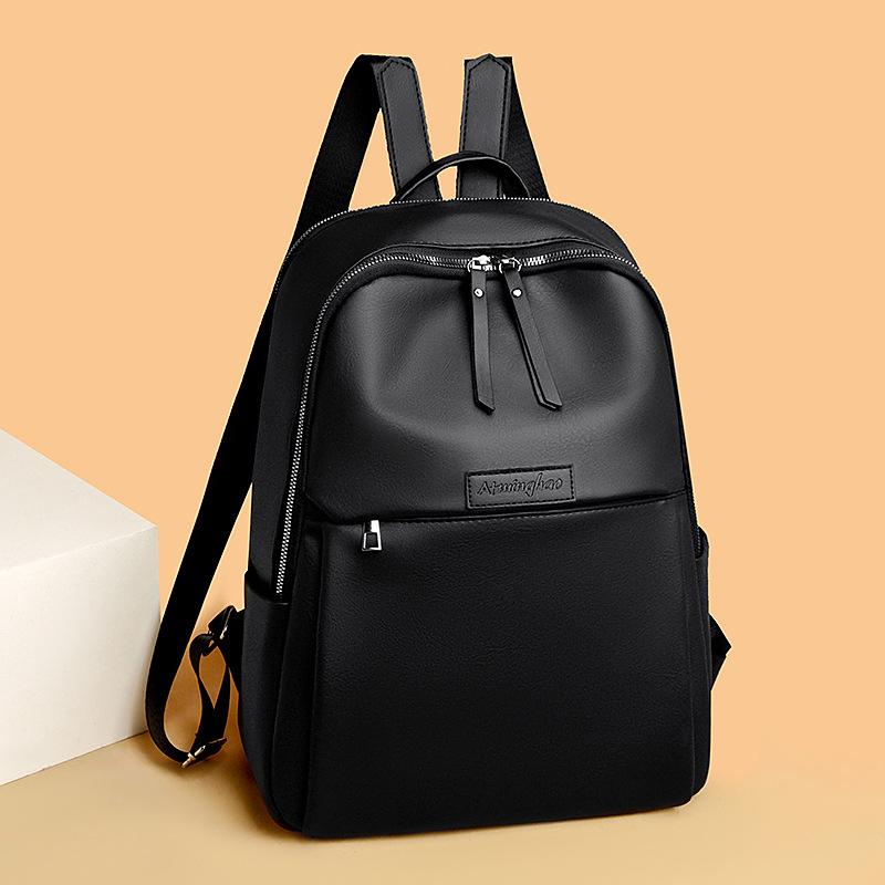 Новый женский рюкзак из мягкой ПУ кожи, большая вместимость, простой и легкий, модный и трендовый женский рюкзак