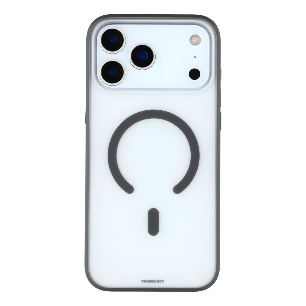 YOUNGKIT For iPhone 17 Pro Max Clear Case Compatible with MagSafe Shockproof TPU PC Phone Back Cover