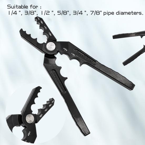 Metal Pipe Repair Round Pliers with Ergonomic Handle Universal Fit Copper Tube Rounder