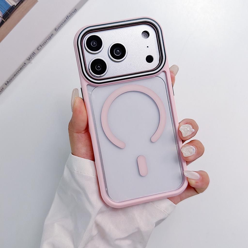 Applicable to iphone17promax magnetic mobile phone case transparent apple 16 two-in-one anti-drop protective case 15
