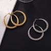 Versatile Non-Fading Brass Hoop Earrings - Timeless Round Design