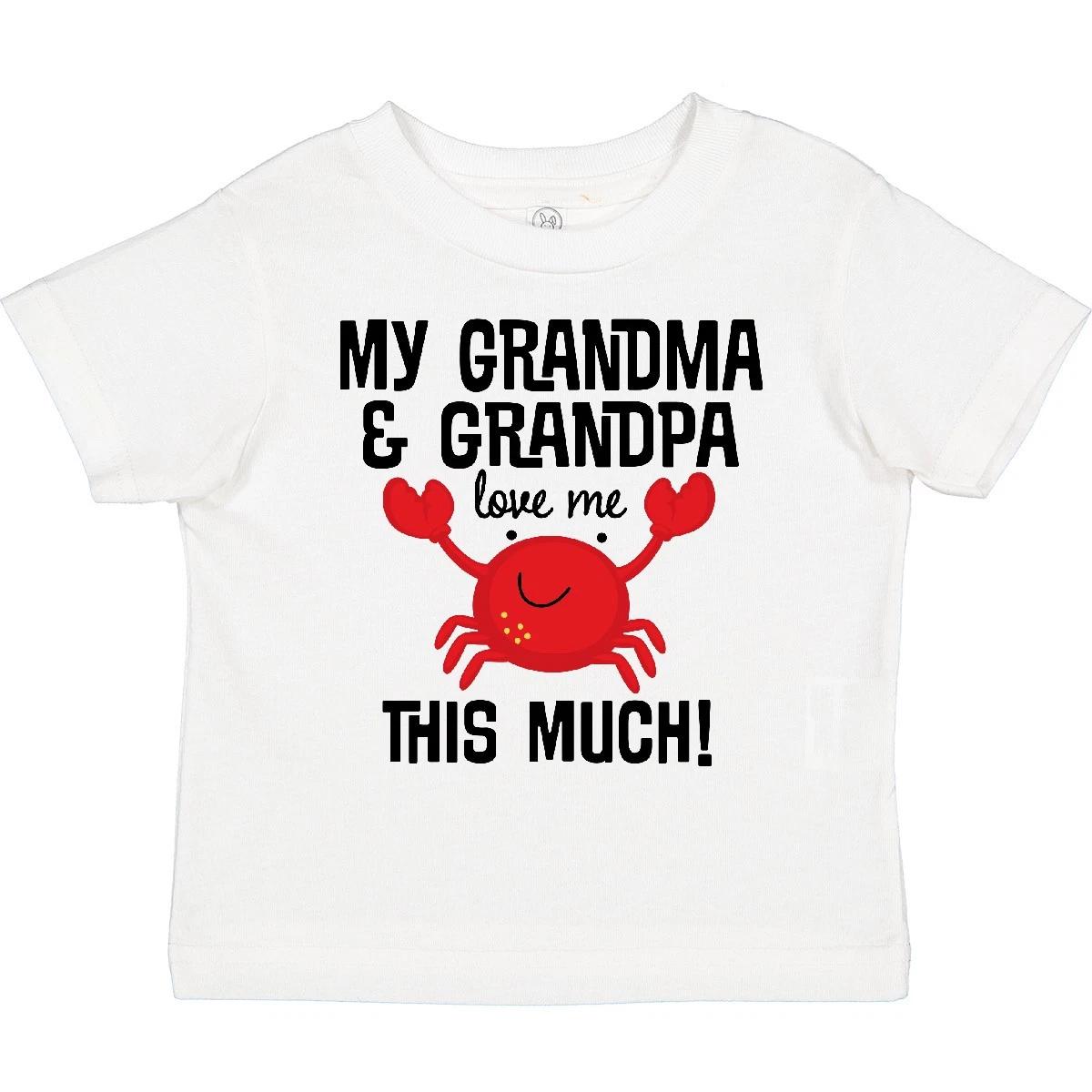 

Inktastic Grandma Grandpa Love Me Boys Toddler kids boys T-Shirt Grandkids Grandchild Kid 140
