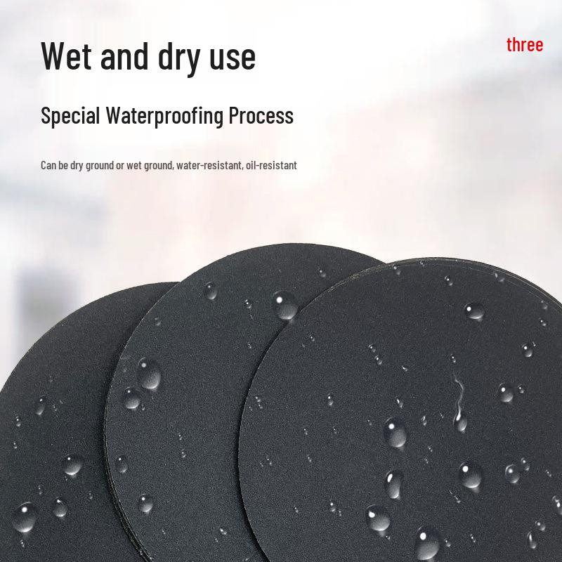 Adhesive-Backed 8" & 9" Metallographic Sandpaper for Wet Polishing