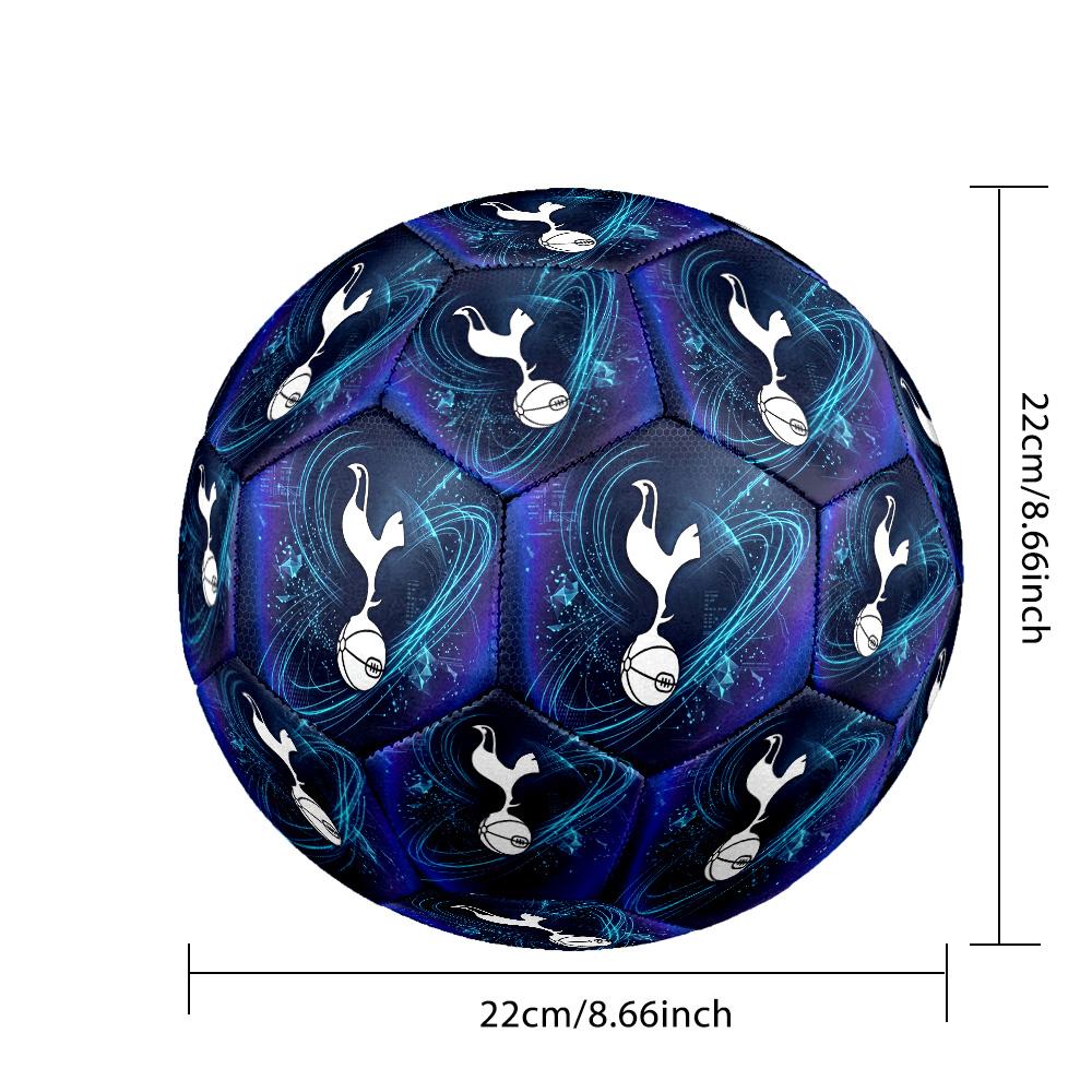 Tottenham Hotspur Thema Fußballball Größe 5 Fußballball Weiche Haptik Professioneller Trainingsfußball für Outdoor-Sportarten