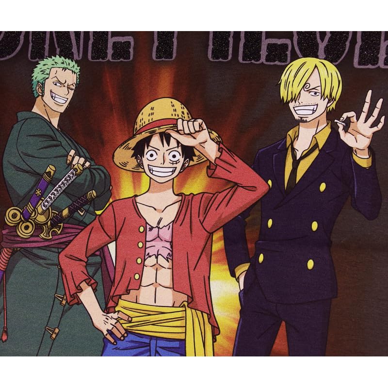 EVERSOUL ONE PIECE Short Featuring Straw Hat and Character Anime Movie XL Size T-Shirt, Sleeve, Luffy, Pirates, Chopper, Zoro, Nami, Sanji,