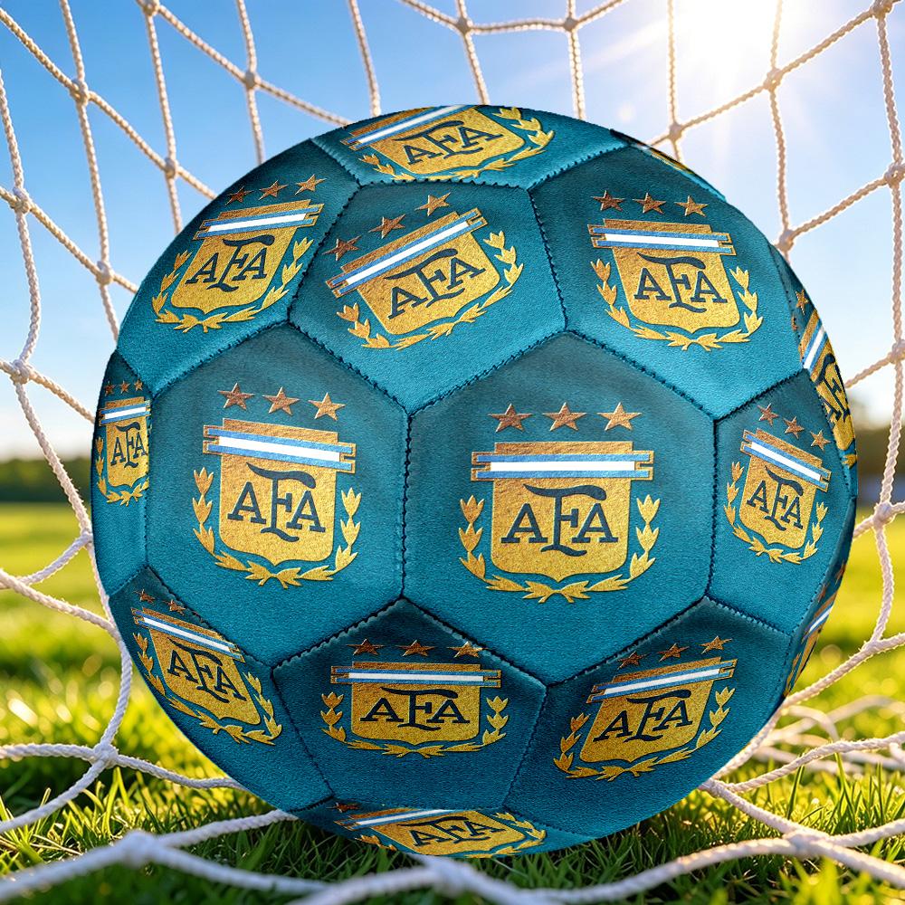 1pc Argentina Football Crest Size 5 Soccer Ball, Suitable for Practice Matches/tournament Training,Lightweight and Durable Logo7071