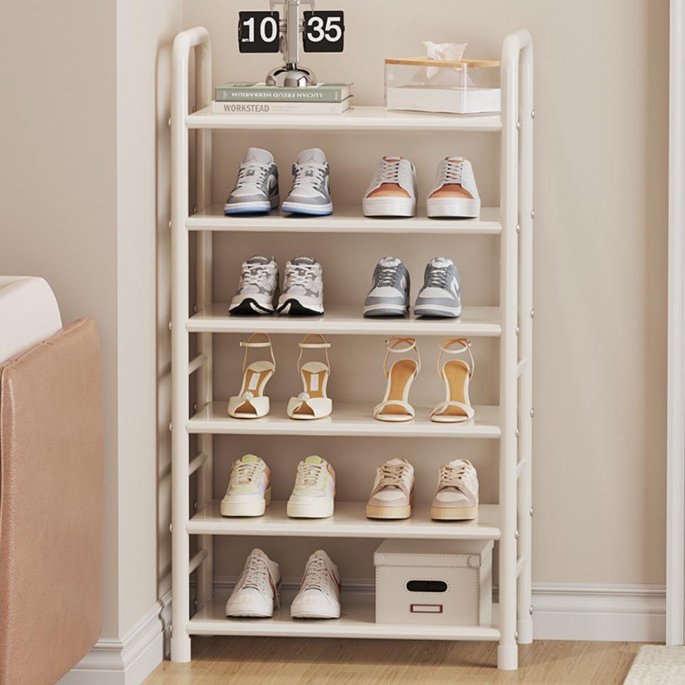 Simple Storage Shoe Rack Doorstep Household Dormitory Iron Multi-functional Shoe Cabinet Integrated Economical Popular New Racks