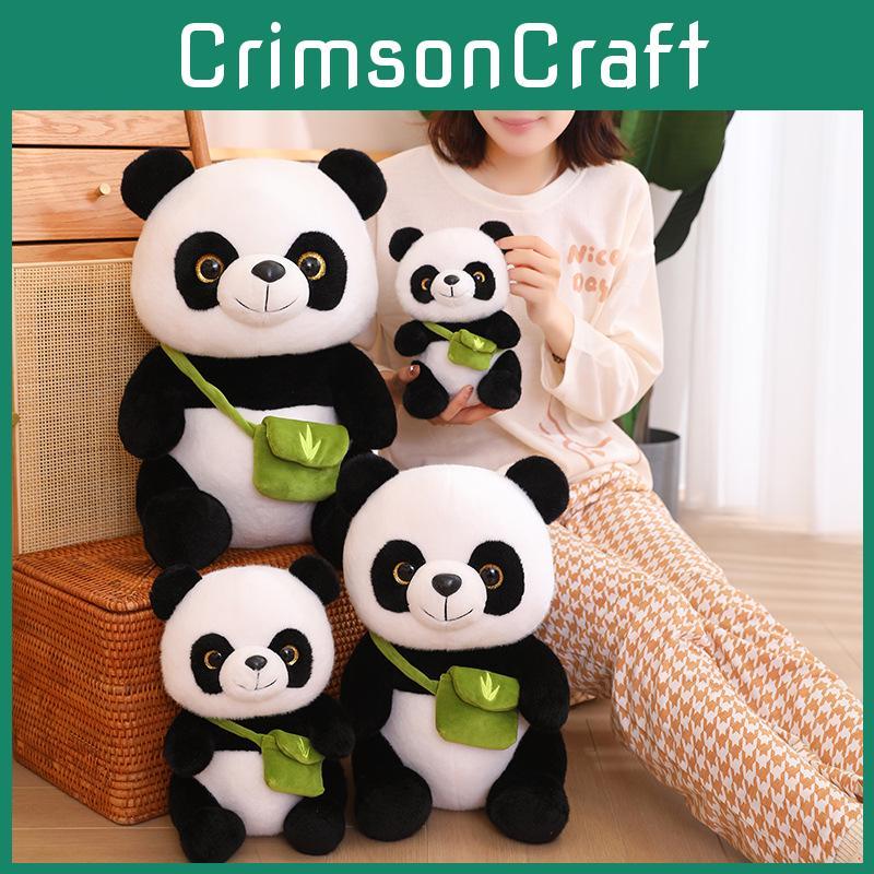 Adorable Plush Panda Stuffed Toy Soft Fiber Cotton Realistic Panda Doll Gift For Kids