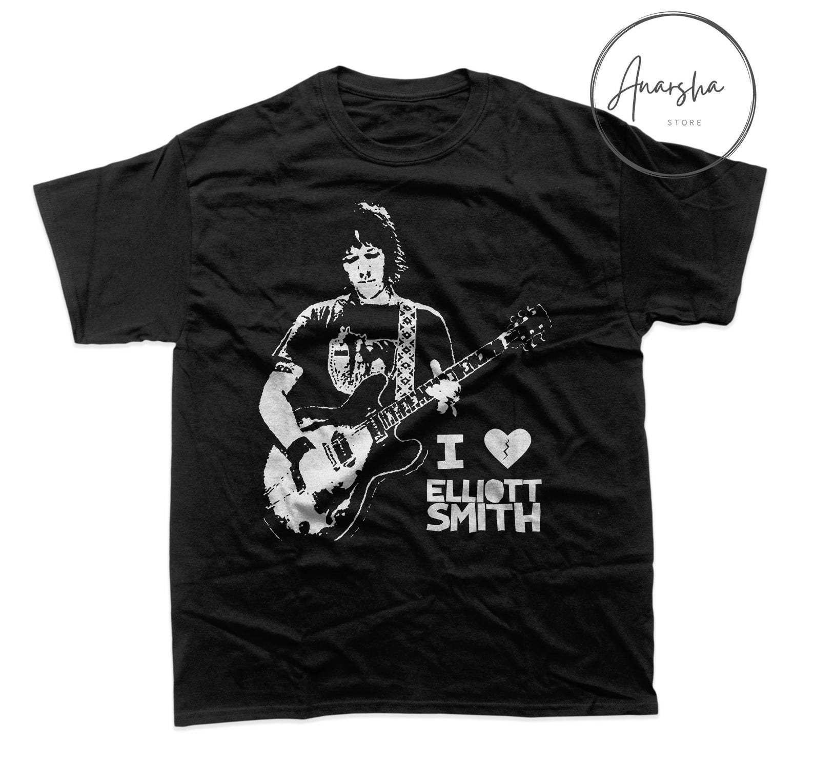Elliott Smith Graphic Tee – Indie Music Unisex T-Shirt M